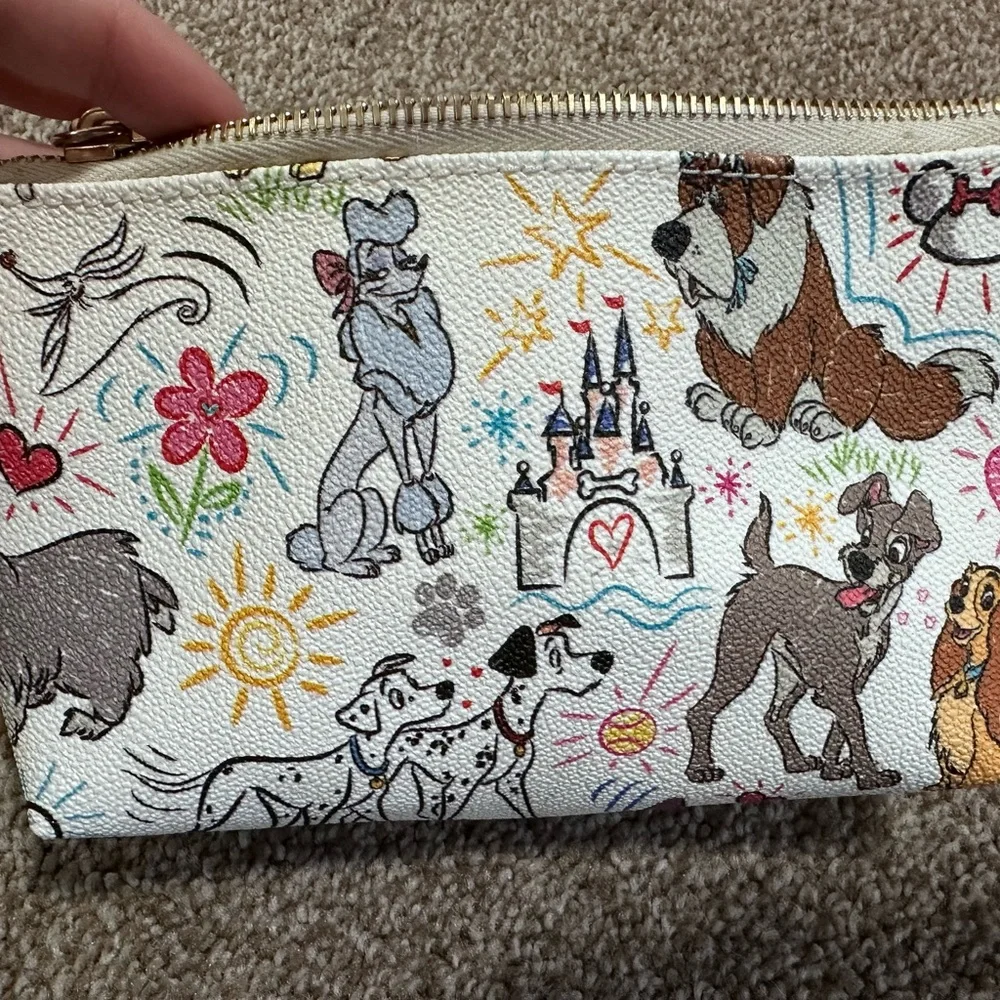 Dooney & Bourke Disney Dog Print Pouch - Picture 2 of 3